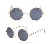 Trendy Octagon Sunglasses - Geometric Chic