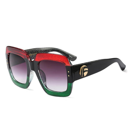 Embrace Retro Vibes with Colorful Glitter Sunglasses