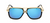 Lunettes de soleil rétro à grande monture crapaud pour hommes