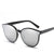Lujosas gafas de sol polarizadas redondas para mujer