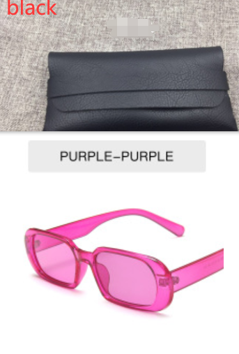 Gafas de sol de moda coloridas para mujer - Montura pequeña retro en colores dulces