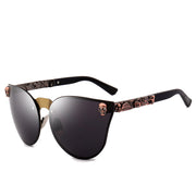 Gafas de sol con forma de calavera de metal para un look atrevido