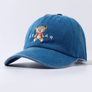 Cute and Cozy - Cartoon Teddy Bear Embroidery on Women's Dad Hats