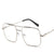 Fashionable Two-tone Metal Sunglasses