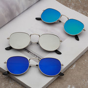 Lunettes de soleil métalliques tendance 