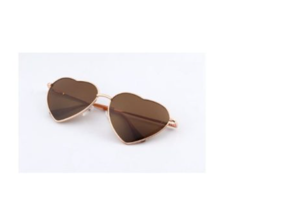 Love-inspired Metal Sunglasses - Peach Heart Ocean Design