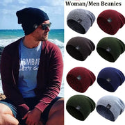 Unisex Winter Knit Beanie: Stylish & Warm for Outdoor Adventures