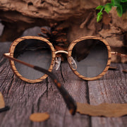 Lunettes de soleil élégantes pour dames - Monture entièrement en bois