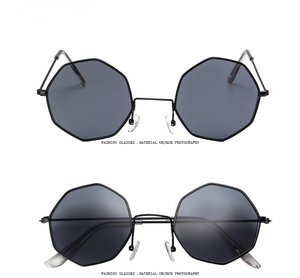 Trendy Octagon Sunglasses - Geometric Chic