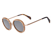 Gafas de sol elegantes para mujer - Montura de madera completa