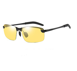 Lunettes de soleil polarisées à changement de couleur dynamique pour hommes