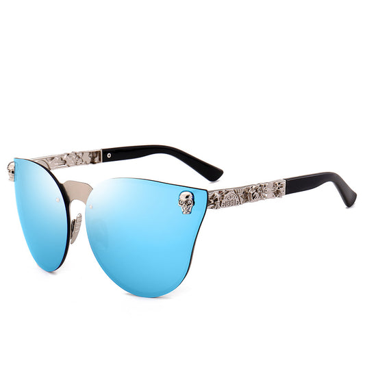 Edgy Metal Skull Sunglasses for a Bold Look