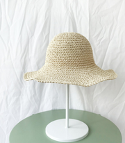 Elegante sombrero protector solar para mujer: sombrero de paja plegable para una salida fresca de verano