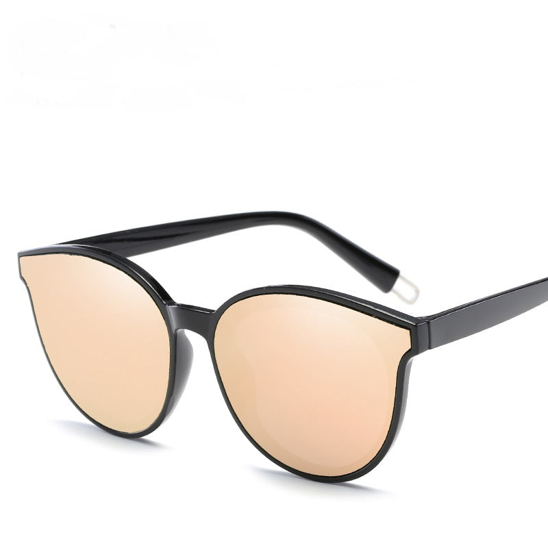 Lujosas gafas de sol polarizadas redondas para mujer