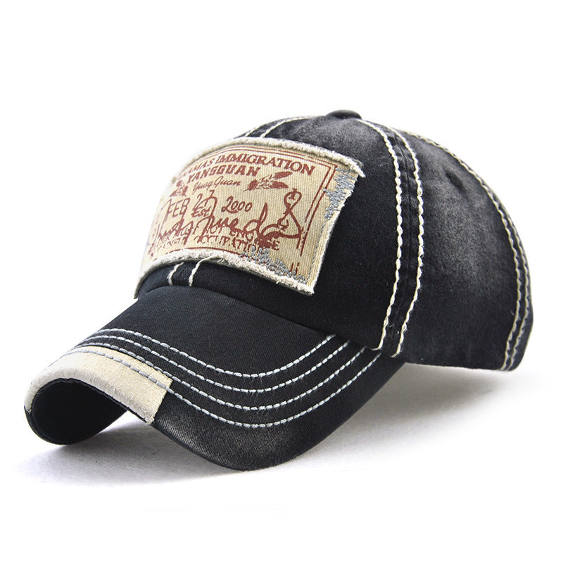 Trendy Baseball Caps with Retro Printed Patch Embroidery for Men and Women