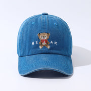 Cute and Cozy - Cartoon Teddy Bear Embroidery on Women's Dad Hats