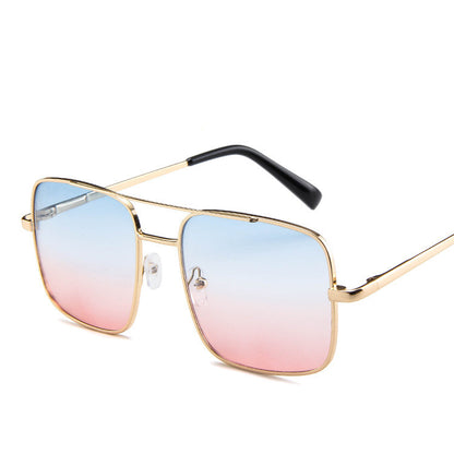 Fashionable Two-tone Metal Sunglasses