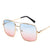 Fashionable Two-tone Metal Sunglasses