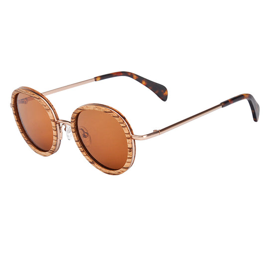Elegant Ladies Sunglasses - Full Wooden Frame