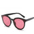 Lujosas gafas de sol polarizadas redondas para mujer