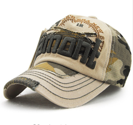 Gorra de béisbol de camuflaje elegante para ocio al aire libre