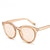 Lujosas gafas de sol polarizadas redondas para mujer