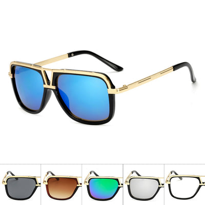 Retro Big Frame Toad Sunglasses for Men