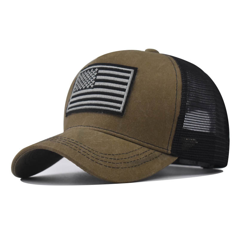 Distressed Breathable Embroidered Hat for Stylish Men