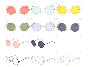 Trendy Octagon Sunglasses - Geometric Chic