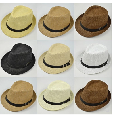 Sombreros de paja casuales y modernos para hombres y mujeres, perfectos para viajes de verano al aire libre