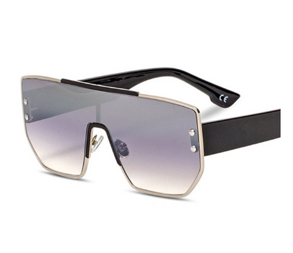 Elegant Square Sunglasses with Gold Frame and Various Lens Colors