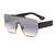 Lunettes de soleil carrées élégantes avec monture dorée et différentes couleurs de verres