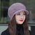 Velvet Knitted Rabbit Fur Hat for Stylish Women