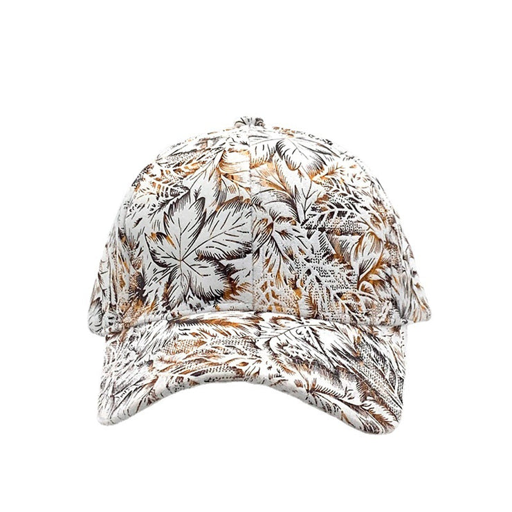 Versatile Ladies' Outdoor Baseball Cap with All-Match Print