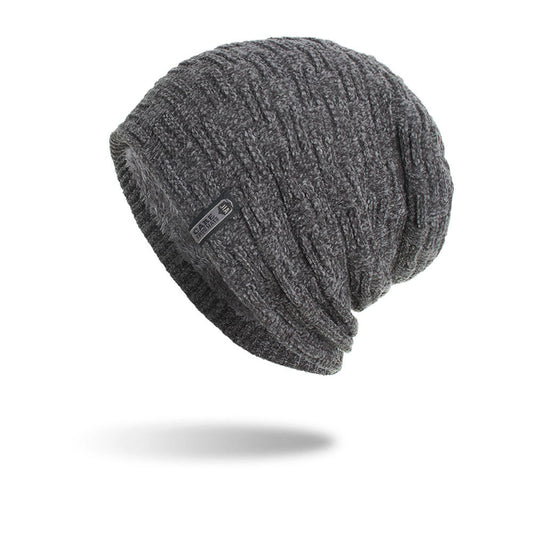 Cozy Fleece Patterned Cloth Hat - Horizontal and Vertical Design