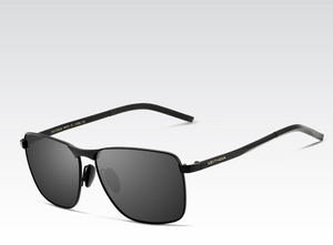 Gafas de sol polarizadas cuadradas de montura completa para hombres con estilo