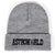 Gorros de punto acrílico unisex de moda con bordado de letras