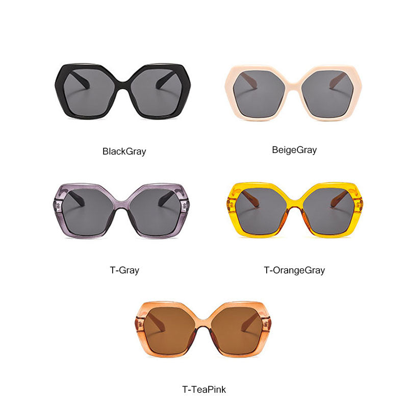 Gafas de sol poligonales modernas y elegantes