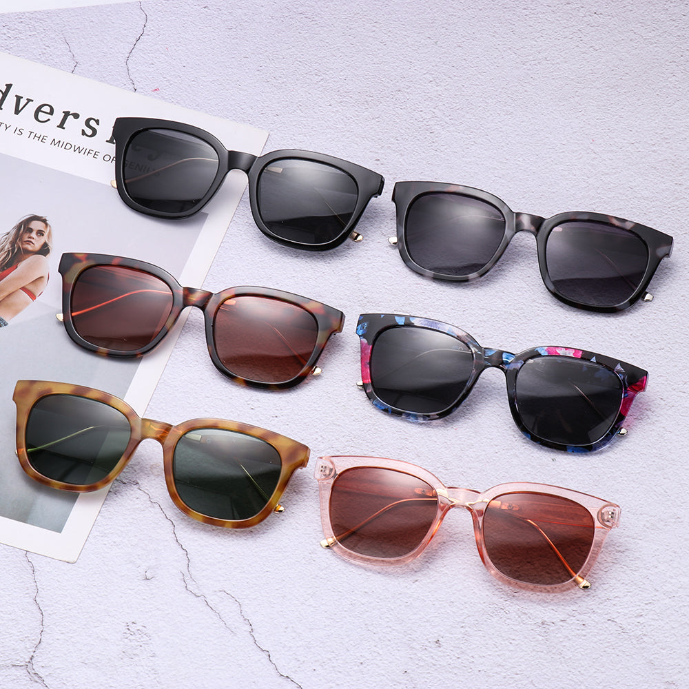 Gafas de sol polarizadas de moda para mujer con lentes anti-ultravioleta