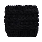 Stay Cozy and Stylish - Winter Headwrap Ponytail Beanies with Ear Warmers