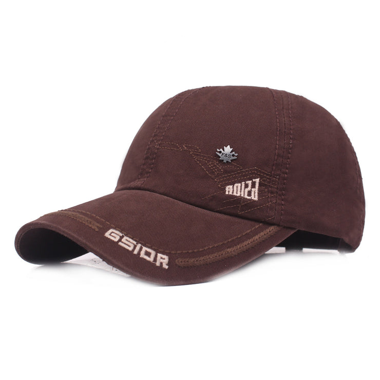 Cómoda gorra de béisbol de algodón para primavera y otoño.