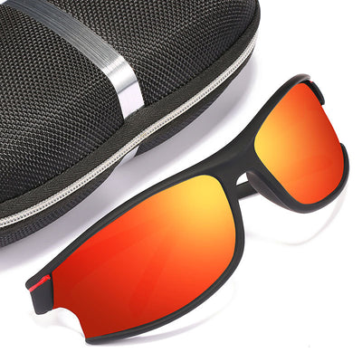 Gafas de sol polarizadas de inspiración deportiva para hombre