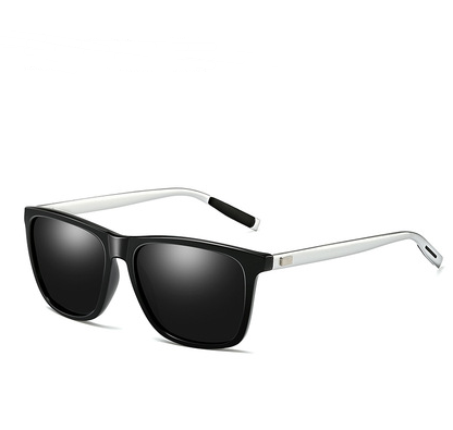 Gafas de sol de estilo general vintage: montura de aluminio y magnesio, lentes TAC, protección UV400