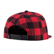 Stylish Red Black Plaid Baseball Snapback for Couples - Hip England Style