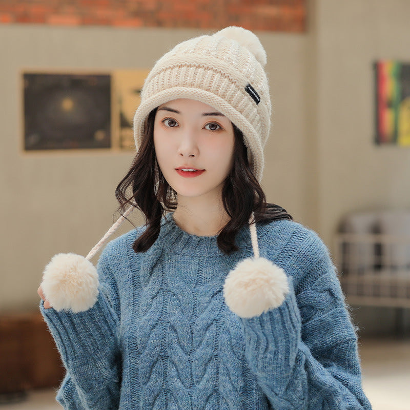 Versatile Scarf Suit - Stay Cozy with Knitted Hat for Women