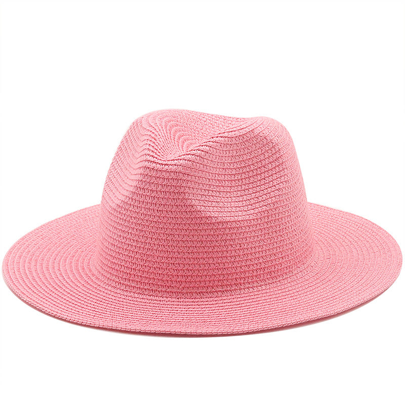 Elegante sombrero de paja de ala grande: perfecto para jazz en la playa