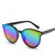 Lujosas gafas de sol polarizadas redondas para mujer