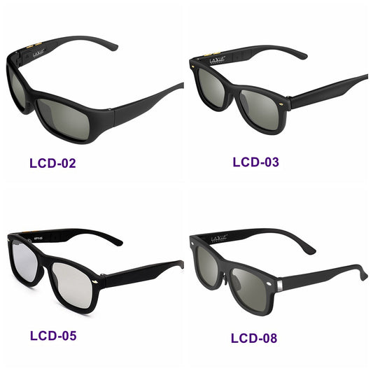 Gafas de sol LCD futuristas