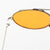 Lunettes de soleil à monture ronde rétro avec motif pièce d'océan - Style double faisceau