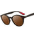 Lunettes de soleil rondes polarisées P26 pour conducteurs masculins élégants
